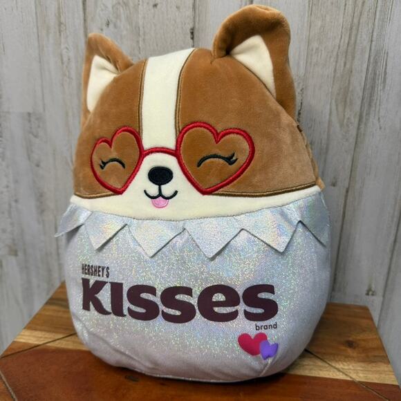 Squishmallows Regina the Corgi Valentine's Day Plush Toy Silver Small‎ 12" - Picture 1 of 5